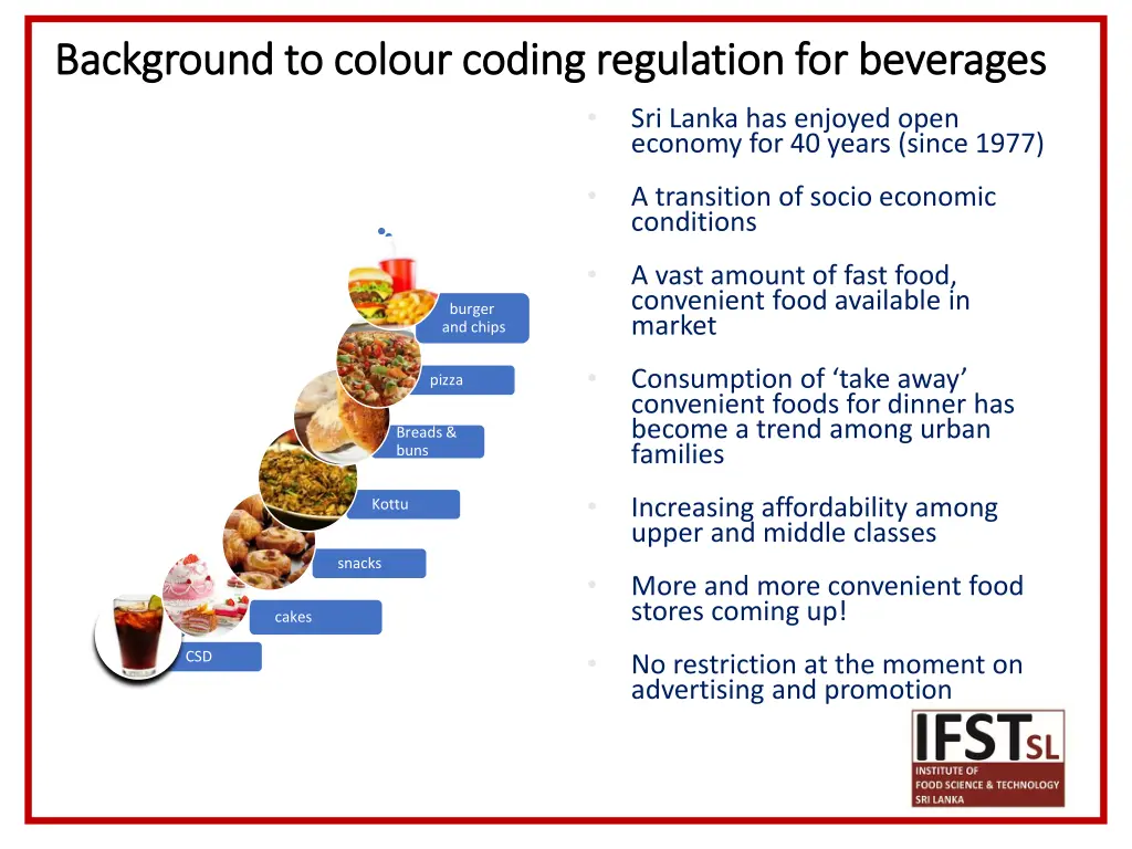 background to colour coding regulation