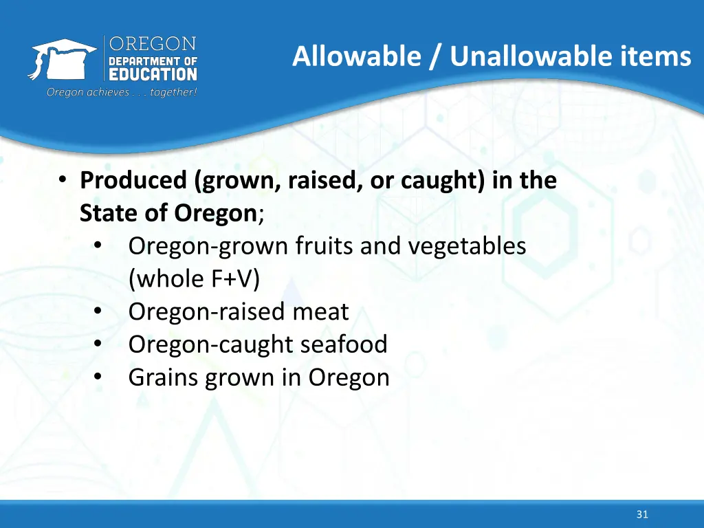 allowable unallowable items 1