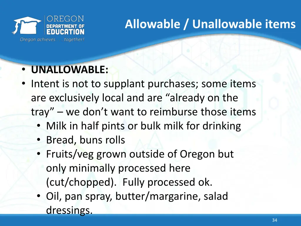 allowable unallowable items 4