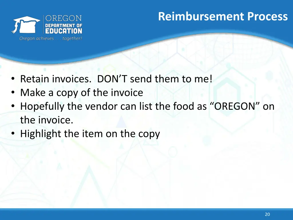 reimbursement process