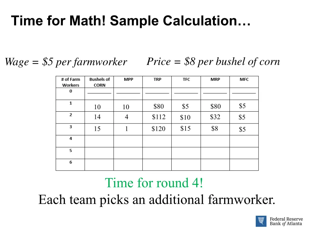 time for math sample calculation 2