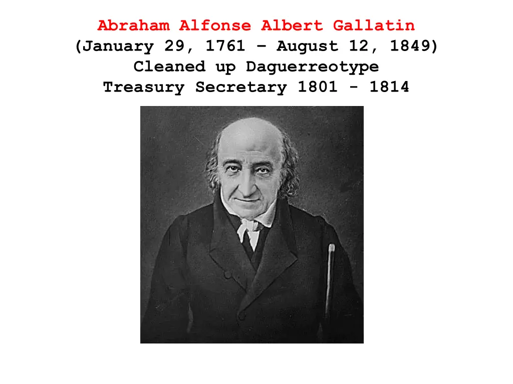 abraham alfonse albert gallatin january 29 1761