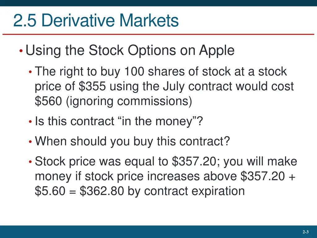 2 5 derivative markets 1