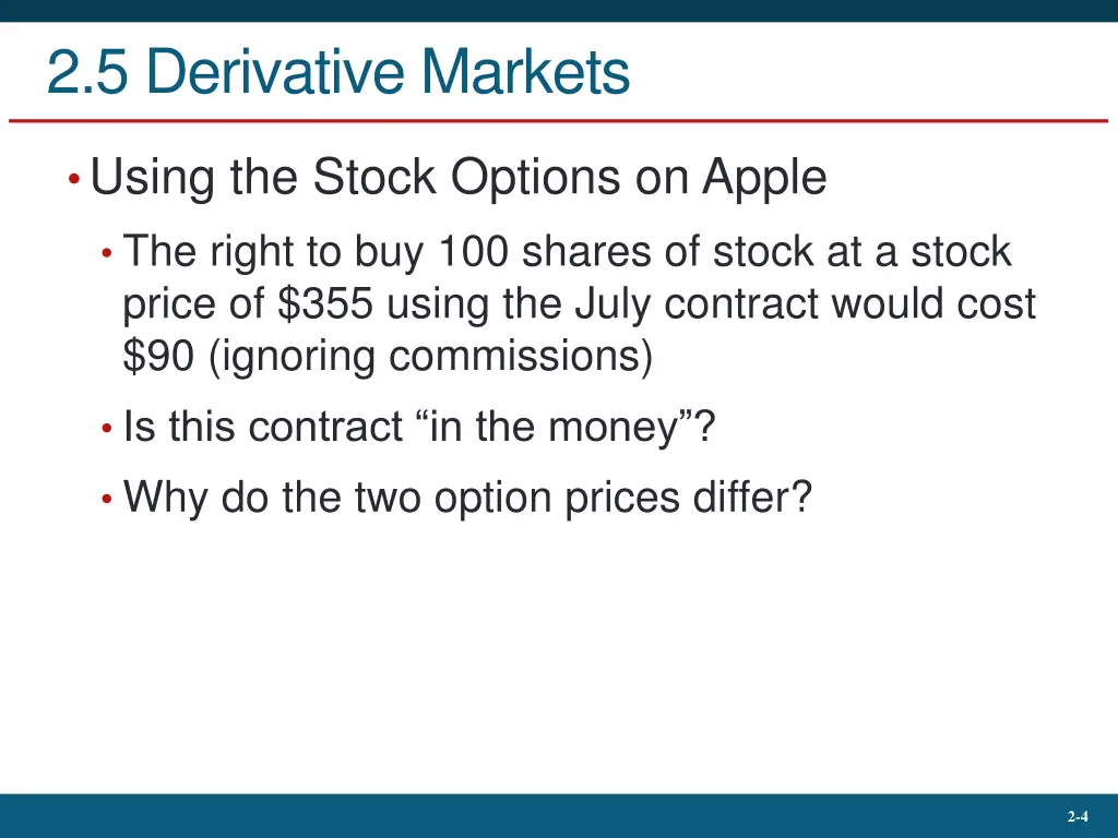 2 5 derivative markets 2