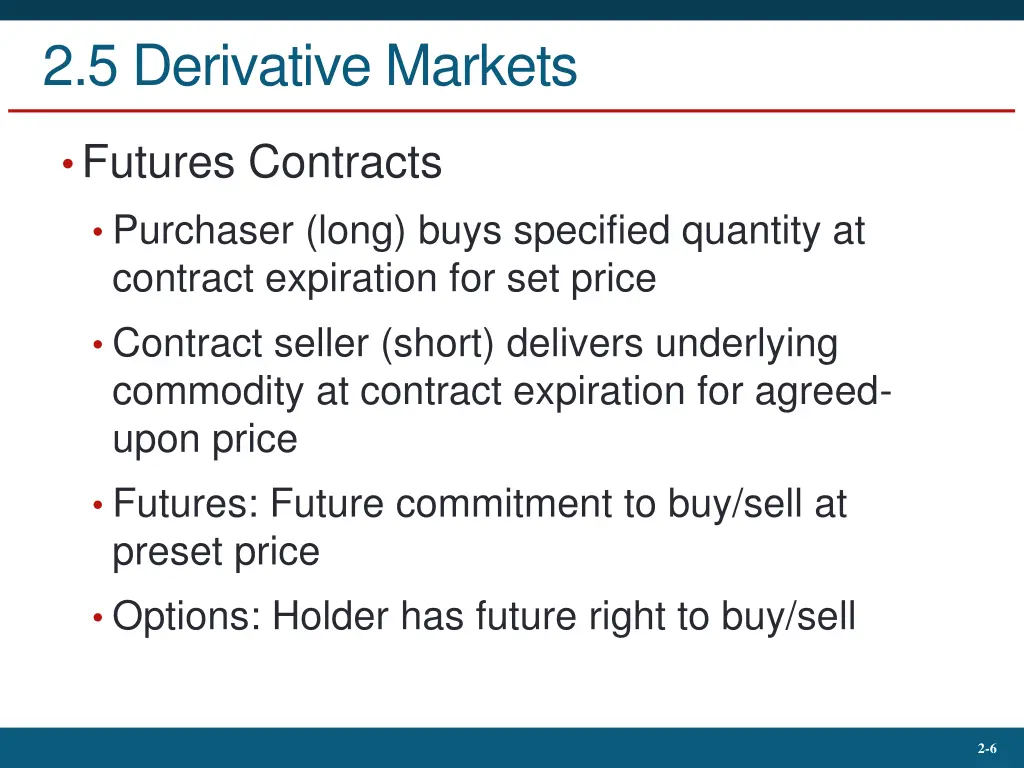 2 5 derivative markets 4