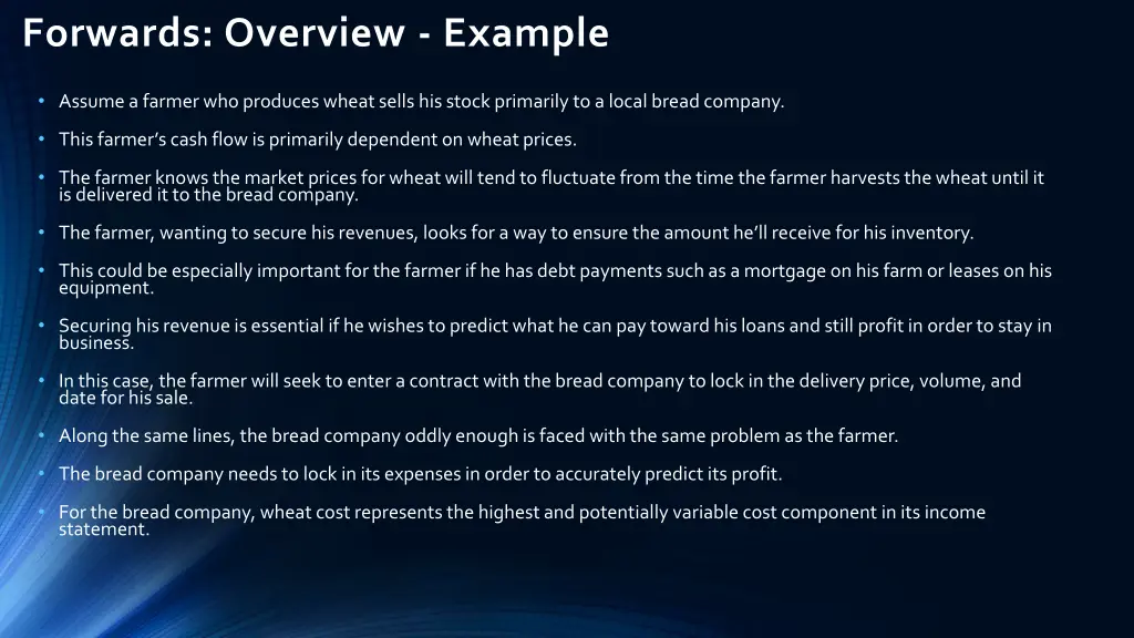 forwards overview example