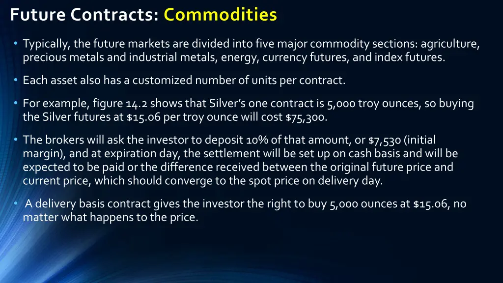 future contracts commodities 1