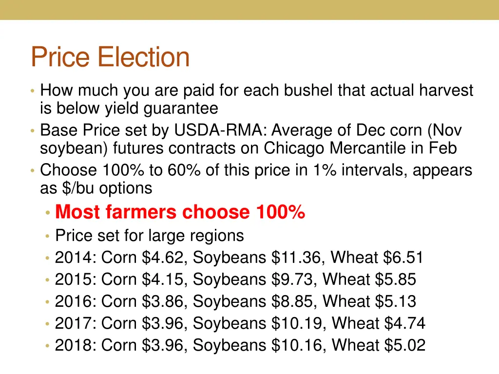 price election