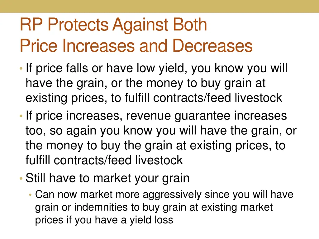 rp protects against both price increases