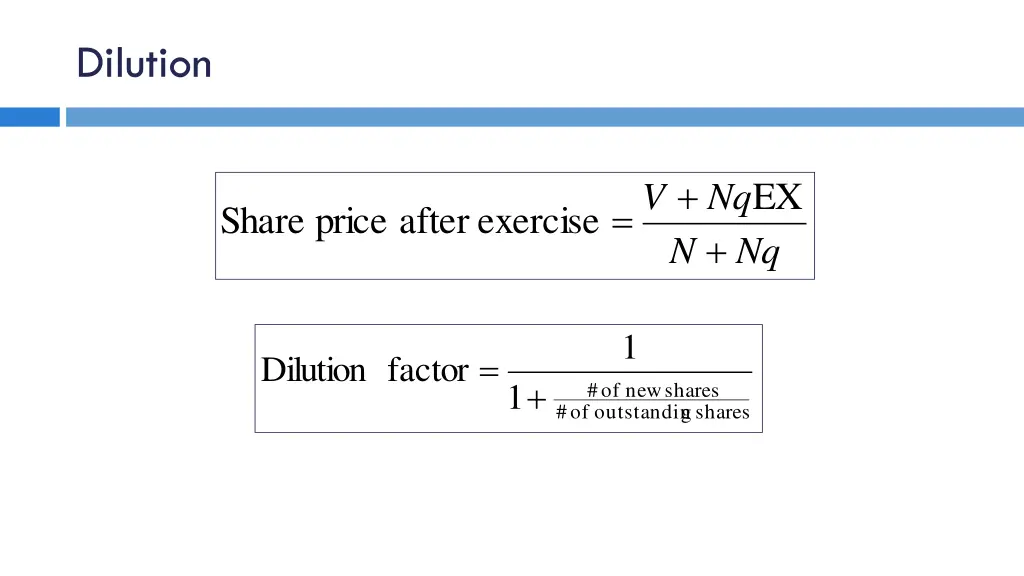 dilution