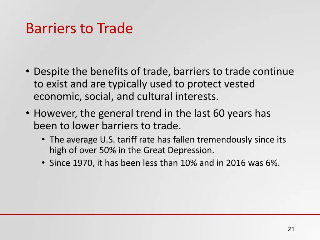 barriers to trade