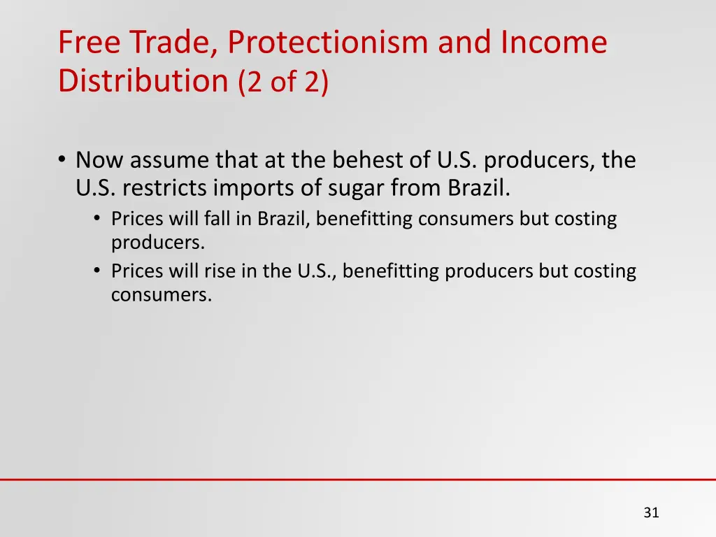 free trade protectionism and income distribution 1