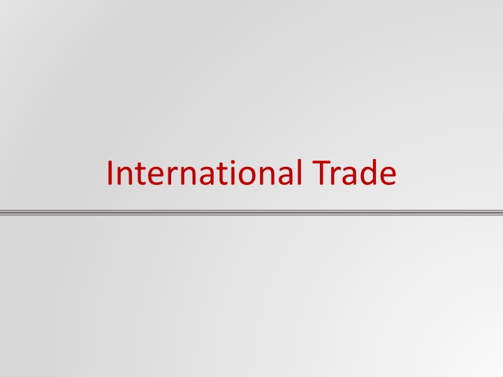 international trade