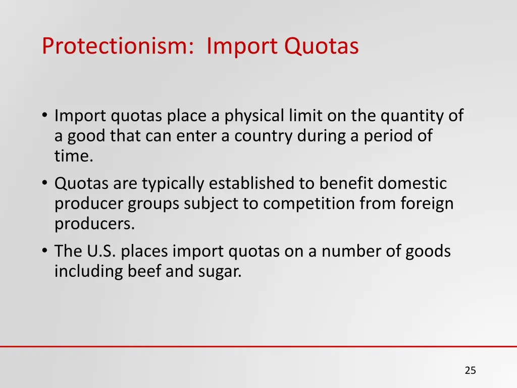 protectionism import quotas