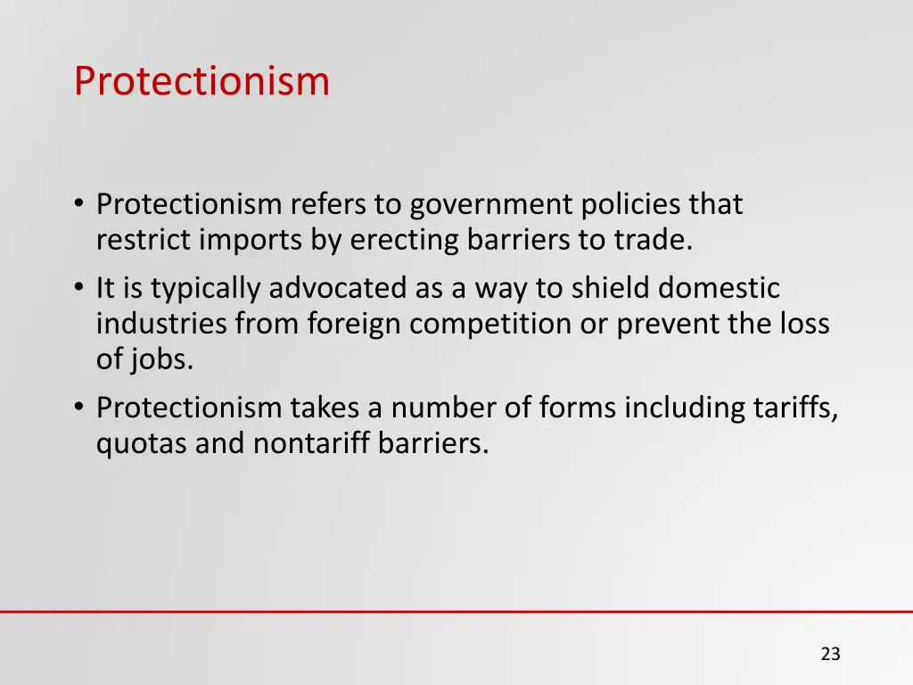 protectionism