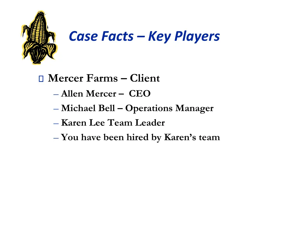 case facts key players