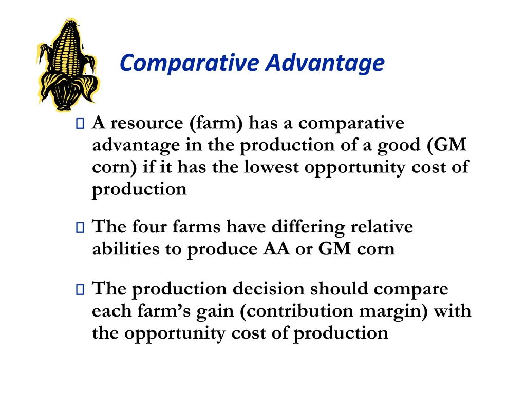 comparative advantage