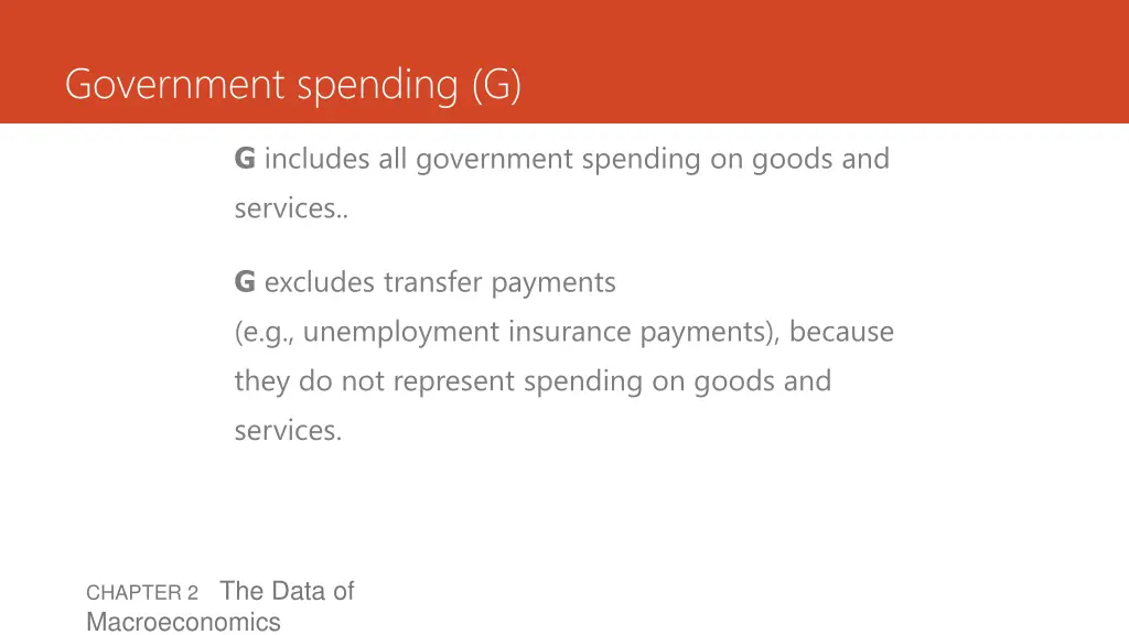 government spending g