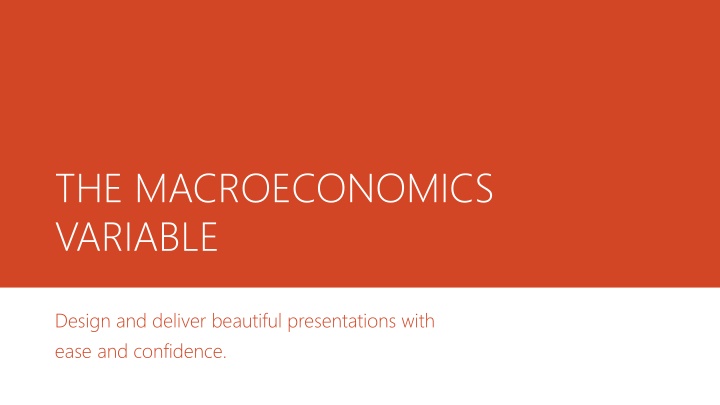 the macroeconomics variable