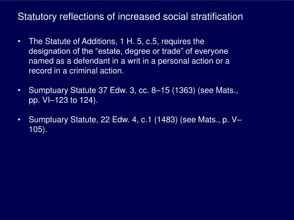 statutory reflections of increased social