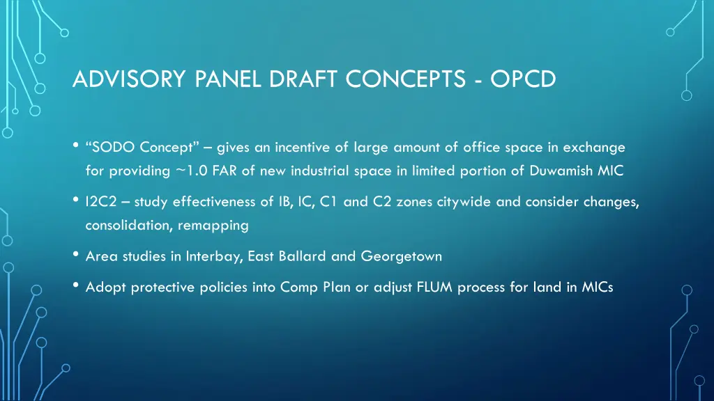 advisory panel draft concepts opcd