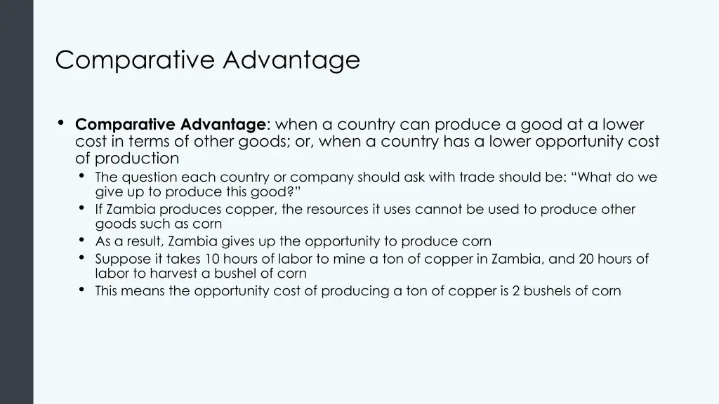 comparative advantage