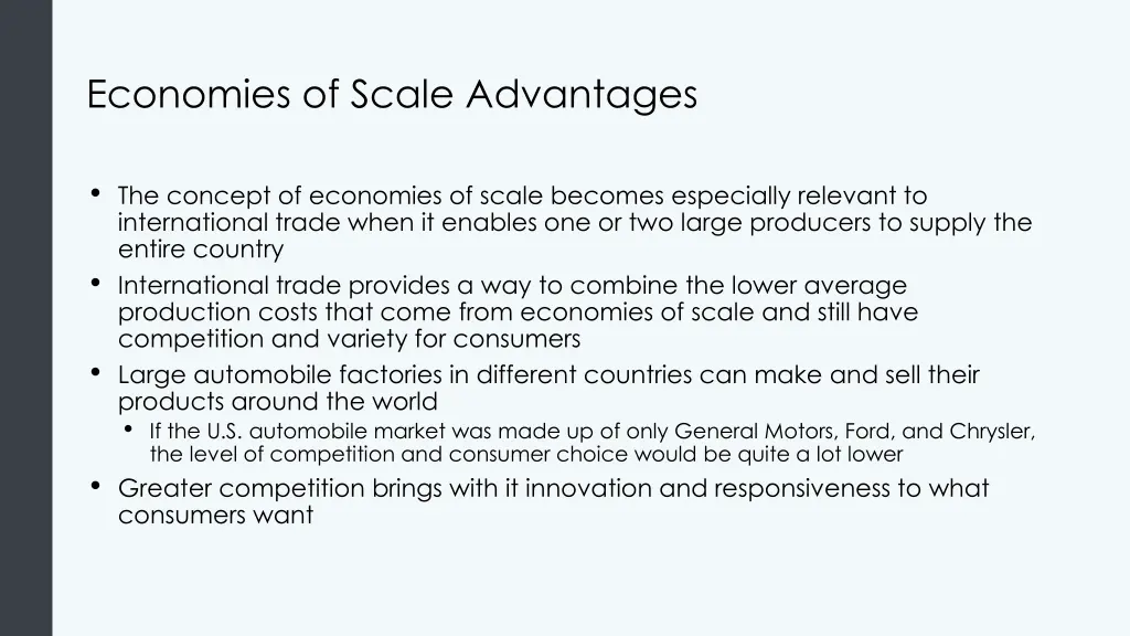 economies of scale advantages