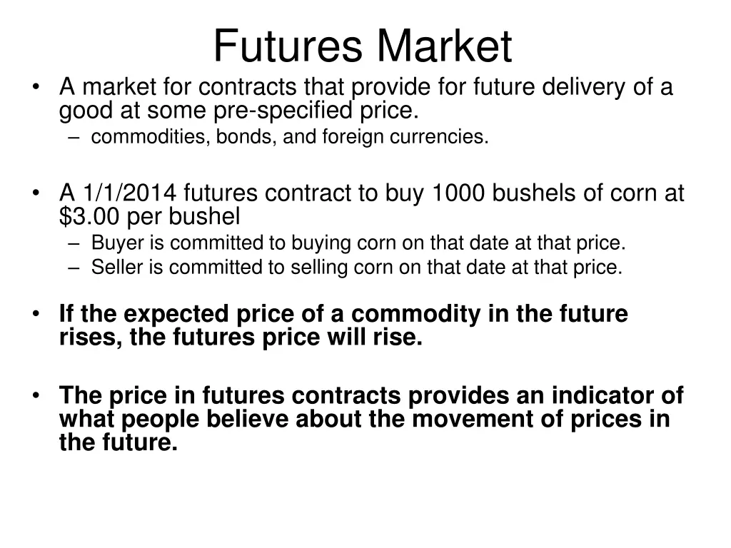 futures market