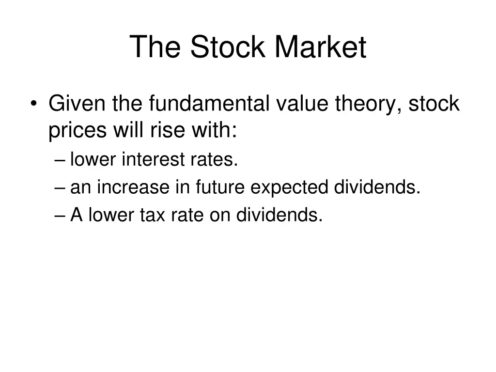 the stock market 2