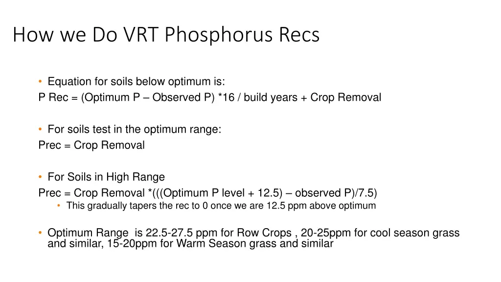 how we do vrt phosphorus recs 1