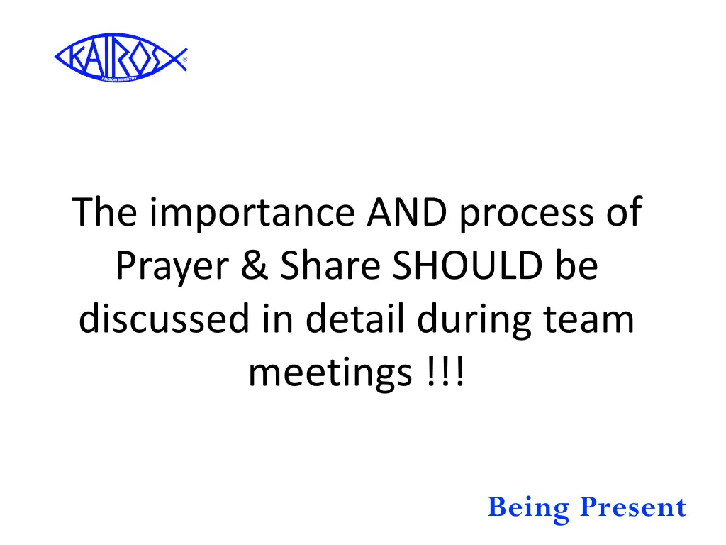 the importance and process of prayer share should