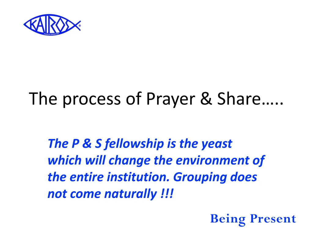 the process of prayer share