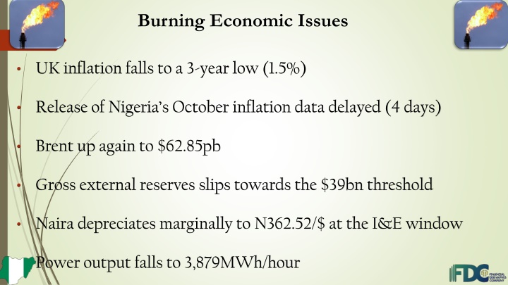 burning economic issues