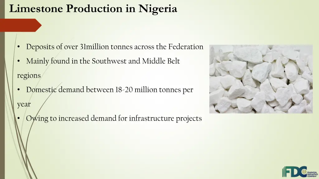 limestone production in nigeria