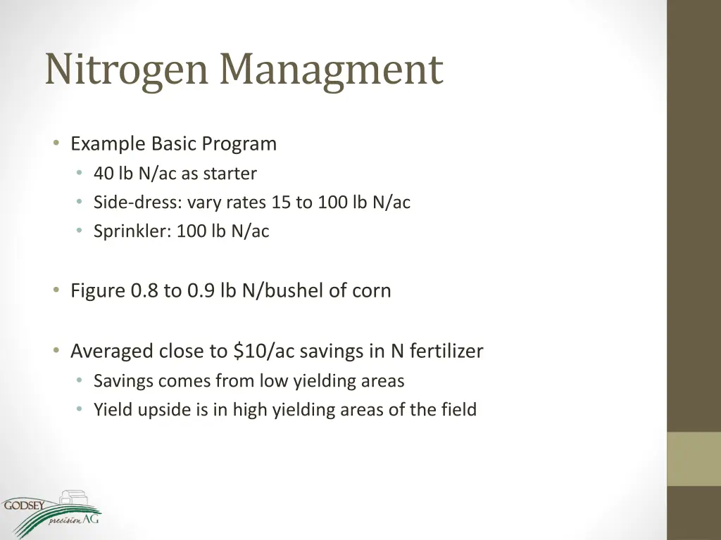 nitrogen managment