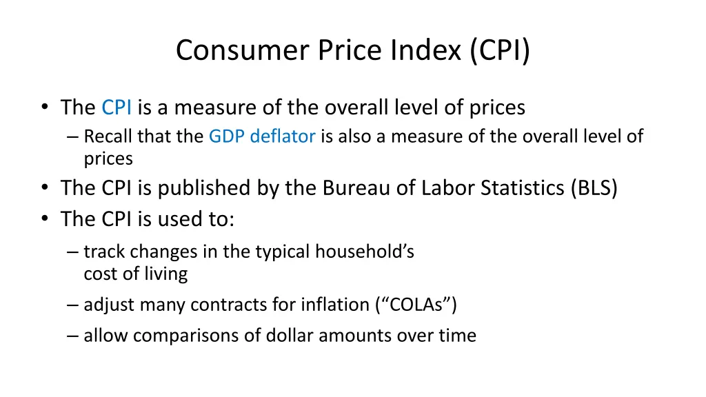 consumer price index cpi 1