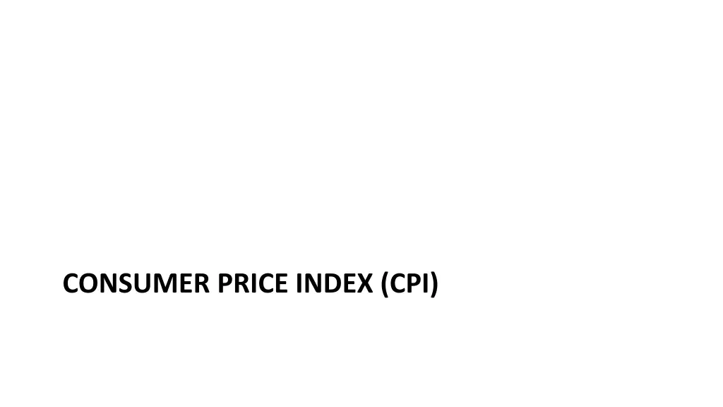 consumer price index cpi