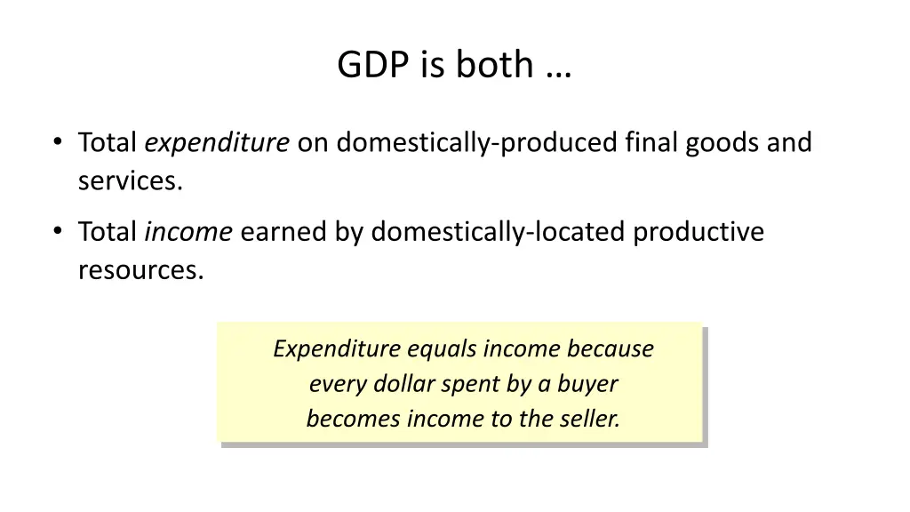 gdp is both