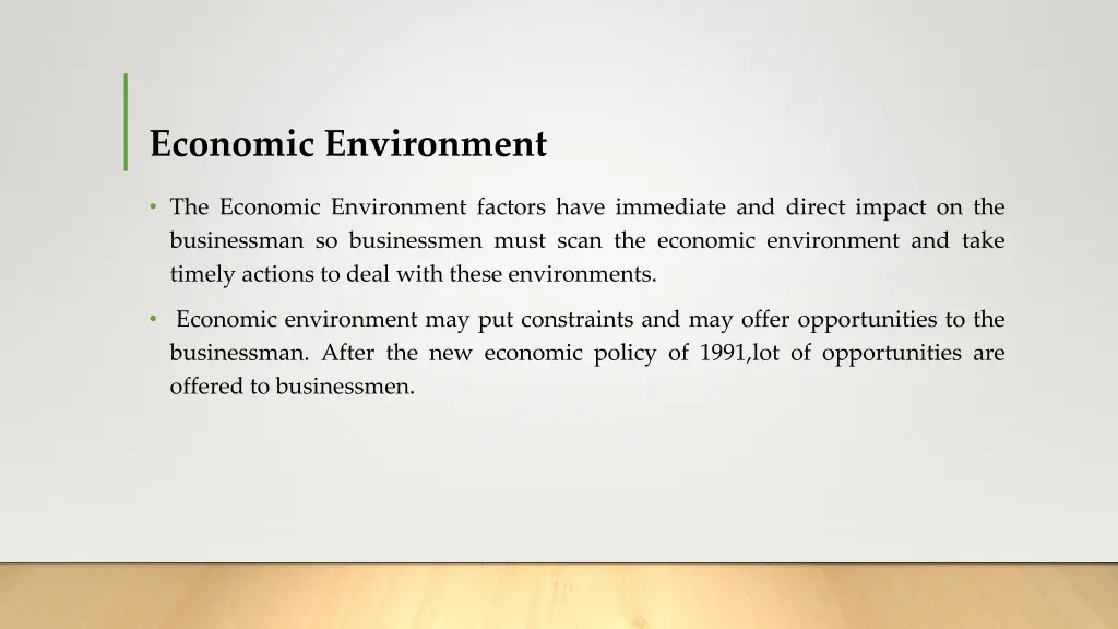 economic environment 1