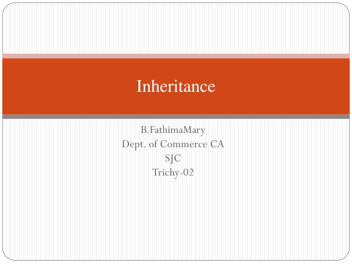 inheritance