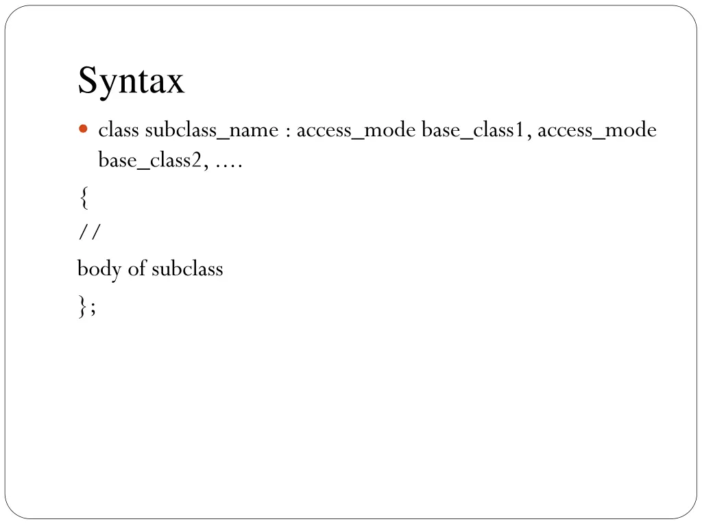 syntax