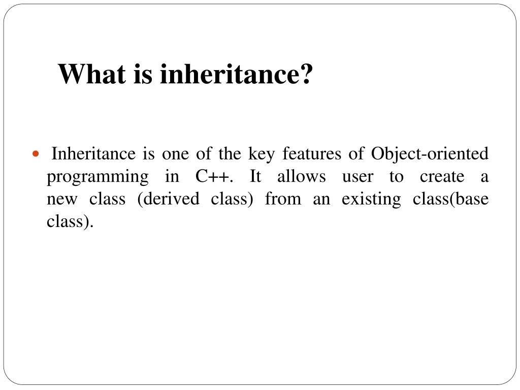 what is inheritance