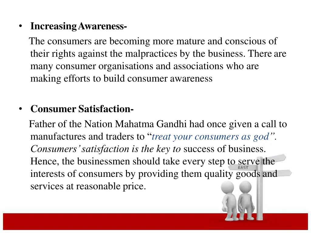 increasingawareness the consumers are becoming