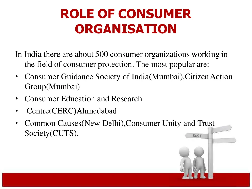 role of consumer organisation