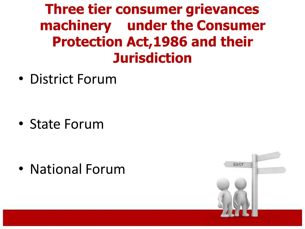 three tier consumer grievances machinery under