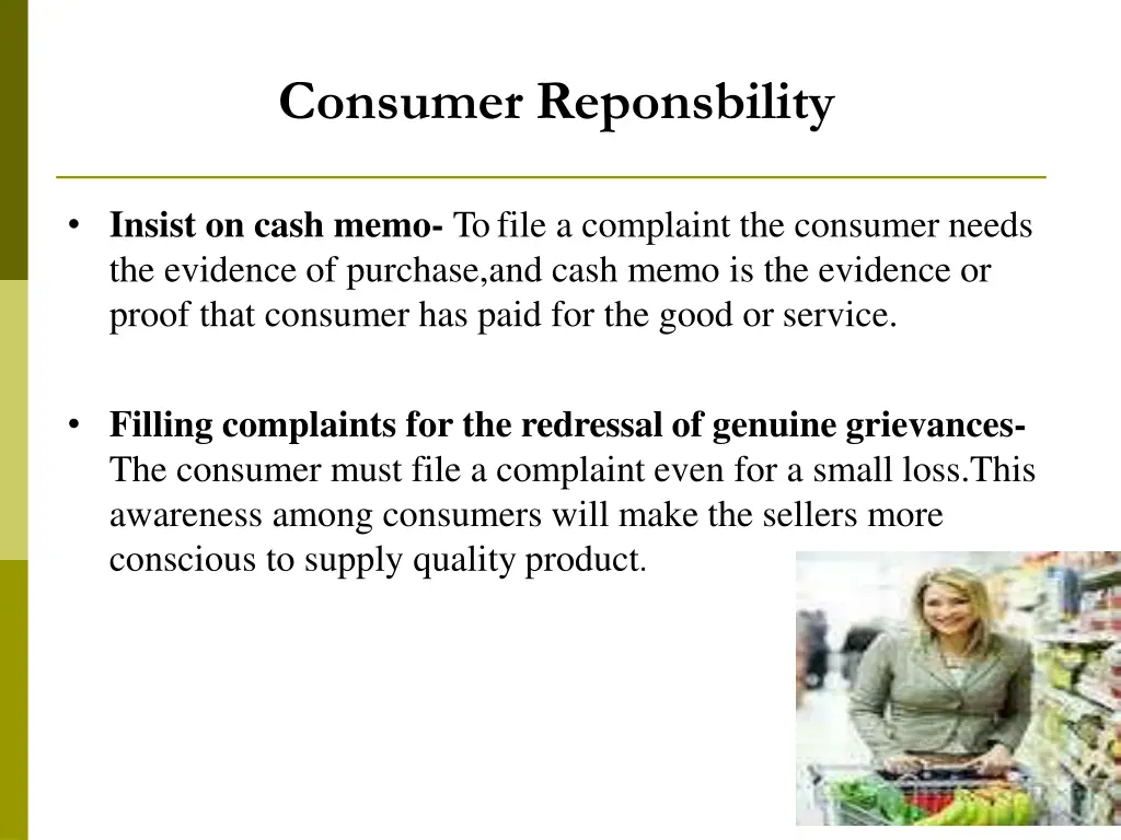 consumer reponsbility 1