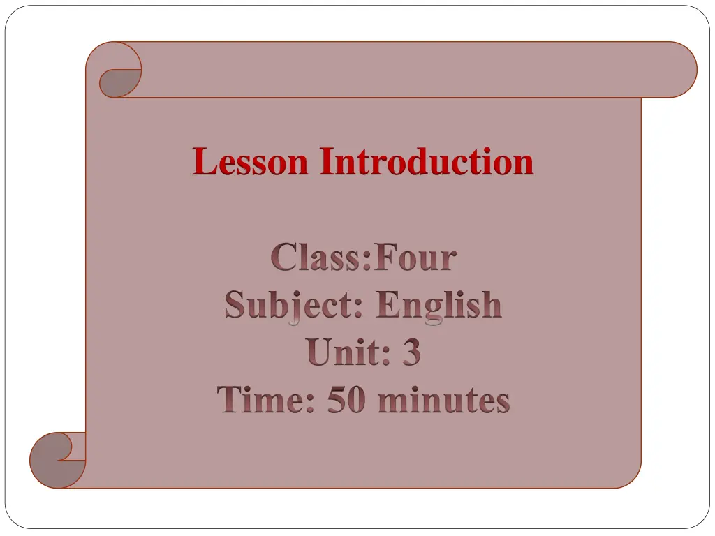 lesson introduction