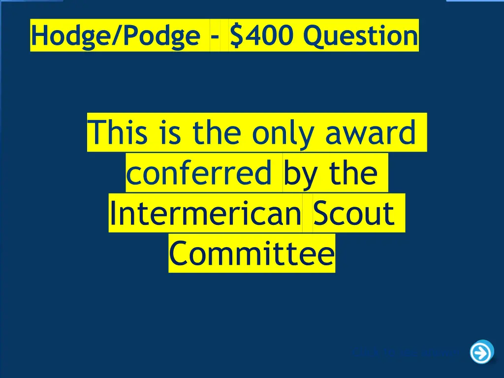 hodge podge 400 question