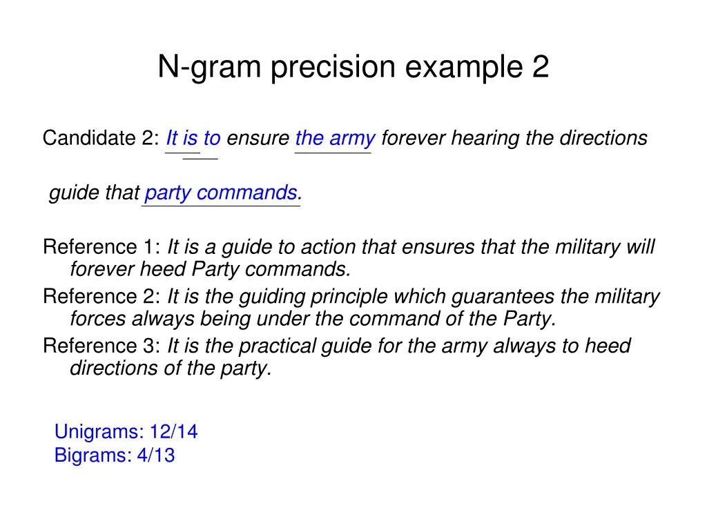 n gram precision example 2 3