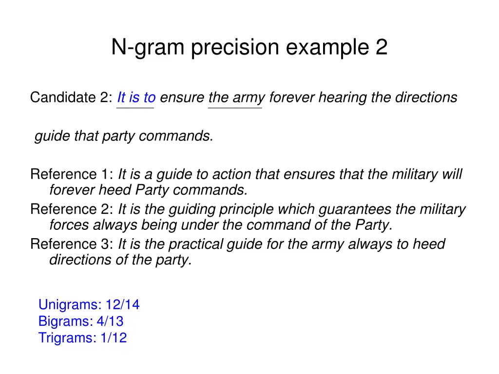 n gram precision example 2 4